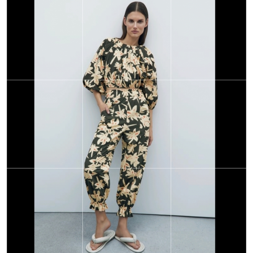 NWT Zara printed trouser 👖 ❤️